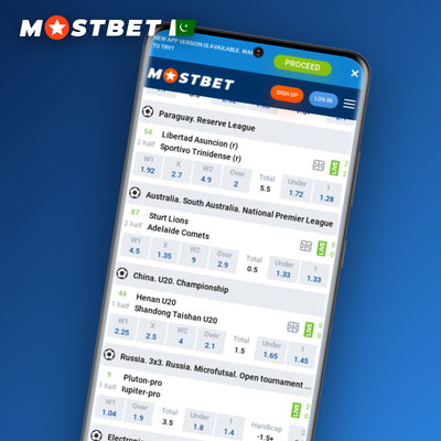 Mostbet app casino tile showing slot reels and live table games from top providers
