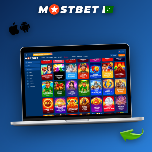 Mostbet casino lobby showing slot reels and live dealer roulette table for Pakistani players
