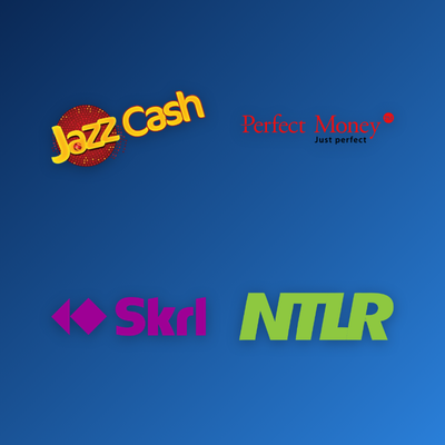 Mostbet app deposit tile showing JazzCash and Easypaisa payment options with PKR icon