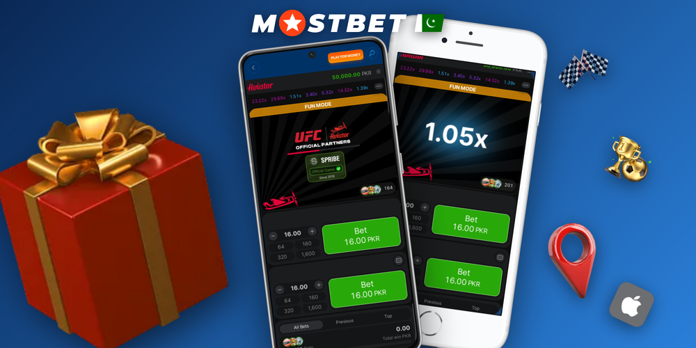 Play Aviator Mostbet interface showing dual-bet panel and 4.12x multiplier curve in dark theme