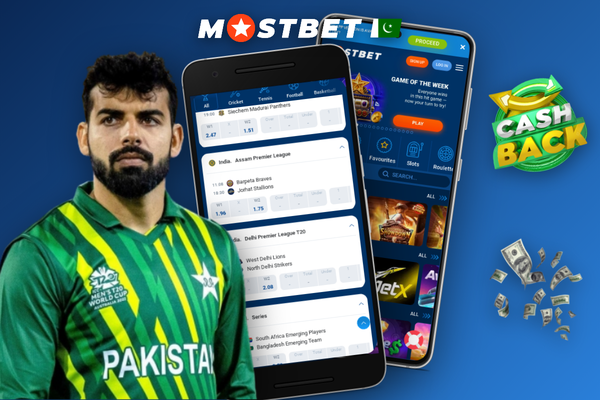 Prop bet markets for cricket and football displayed side by side on Mostbet Pakistan